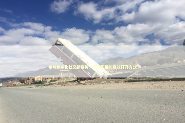 京城数字化社交新姿势：商务拓展的高效打开方式 企业服务